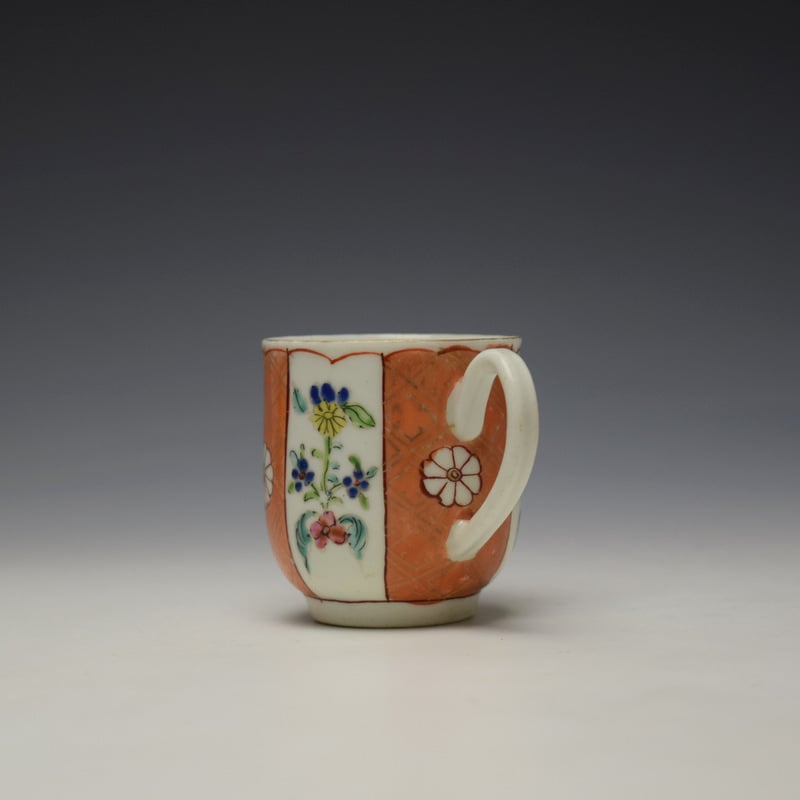 Liverpool Philip Christian Scarlet Japan Pattern Coffee Cup c1765 (5)