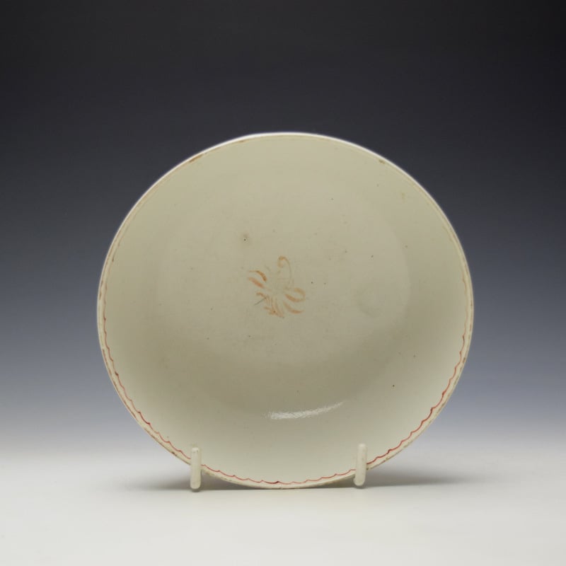 Lowestoft Polychrome Rose and Flower Sprays Pattern Slop Bowl, c1770-75 (5)
