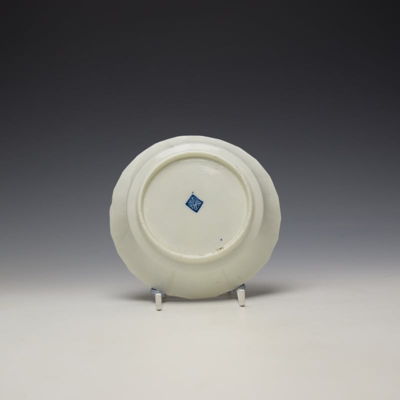 Worcester Queens Pattern Fluted Saucer c1765-70 (2)