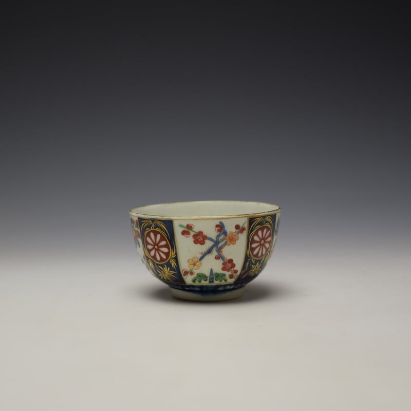 Worcester Queens Pattern Teabowl c1765-70 (2)