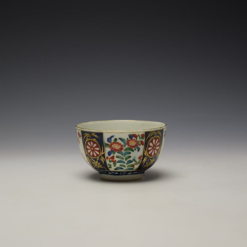 Worcester Queens Pattern Teabowl c1765-70 (3)