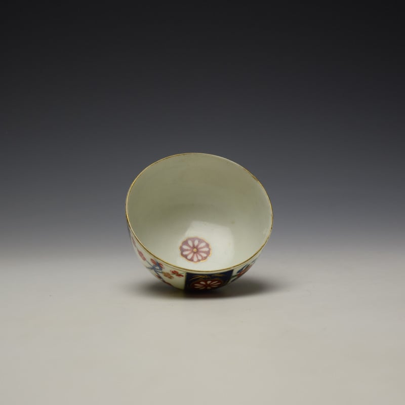 Worcester Queens Pattern Teabowl c1765-70 (5)