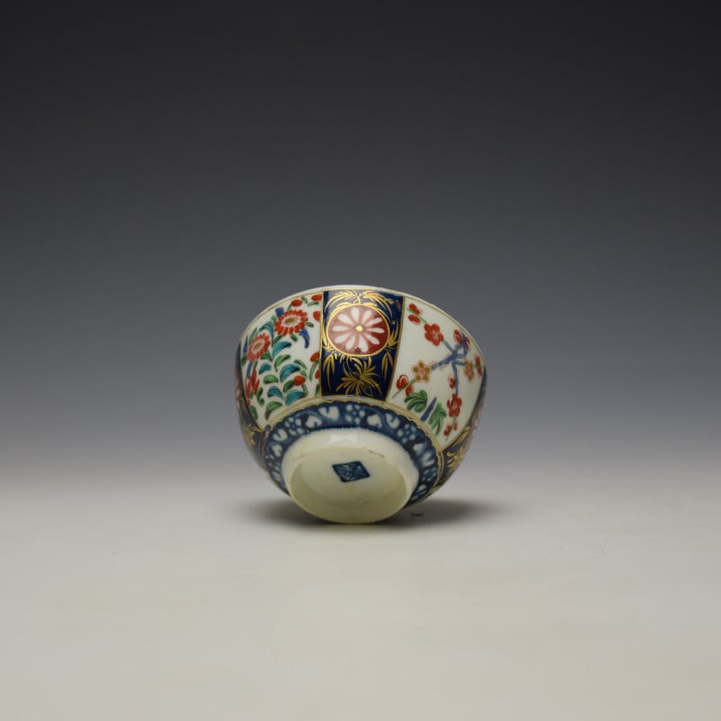 Worcester Queens Pattern Teabowl c1765-70 (6)