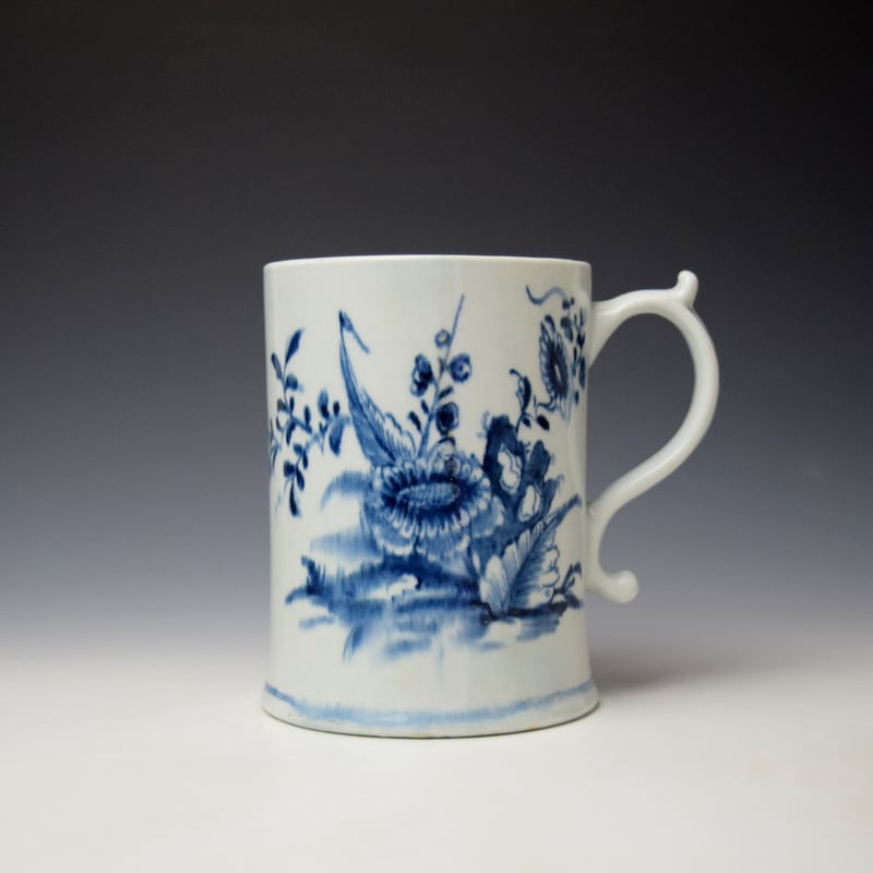 Rare Broad Leaf Floral Pattern Large Mug c1768-75