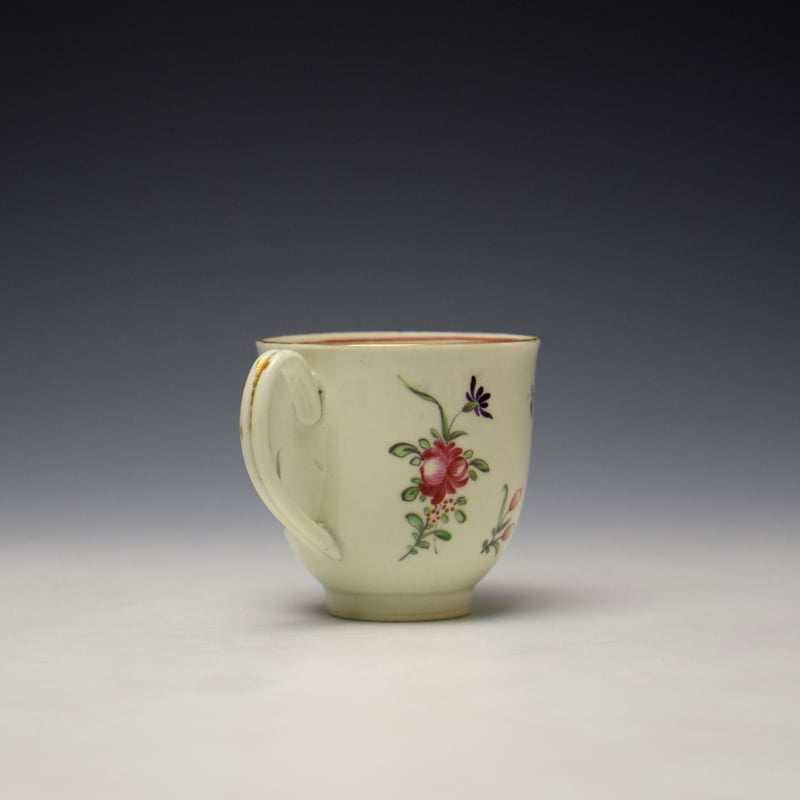 Worcester Chinese Basket and Vase Pattern Coffee Cup c1770-75 (4)