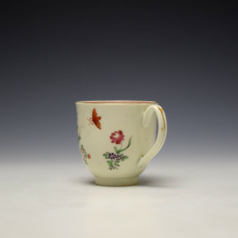 Worcester Chinese Basket and Vase Pattern Coffee Cup c1770-75 (5)