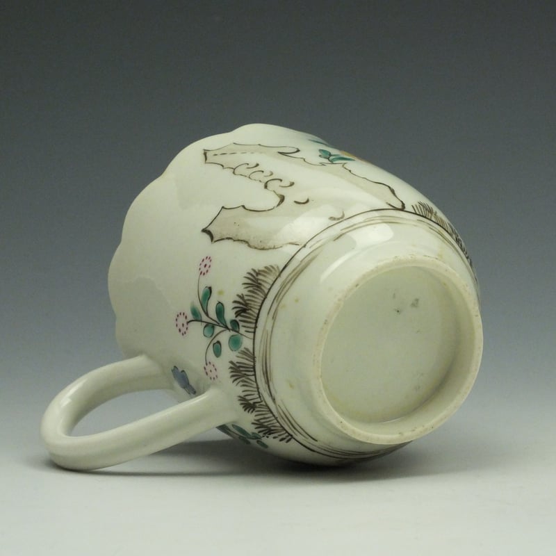 Rare Worcester First Period Two Quail Pattern Coffee Cup c1770-75 (7)
