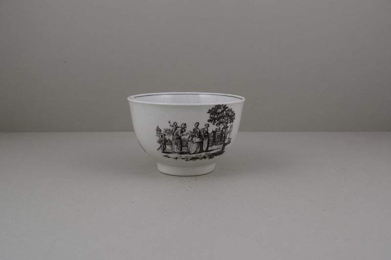 Worcester Porcelain Rare Fortune Teller Pattern Sucier base, C1765-70 (7)