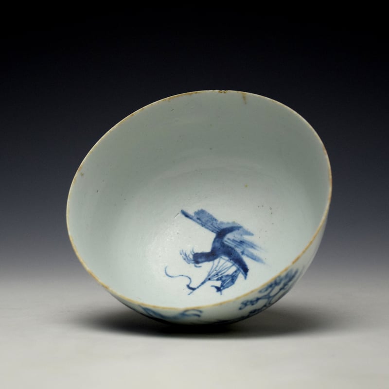 Longton Hall Ruined Castle Pattern Sugar Bowl c1755-60 (6)