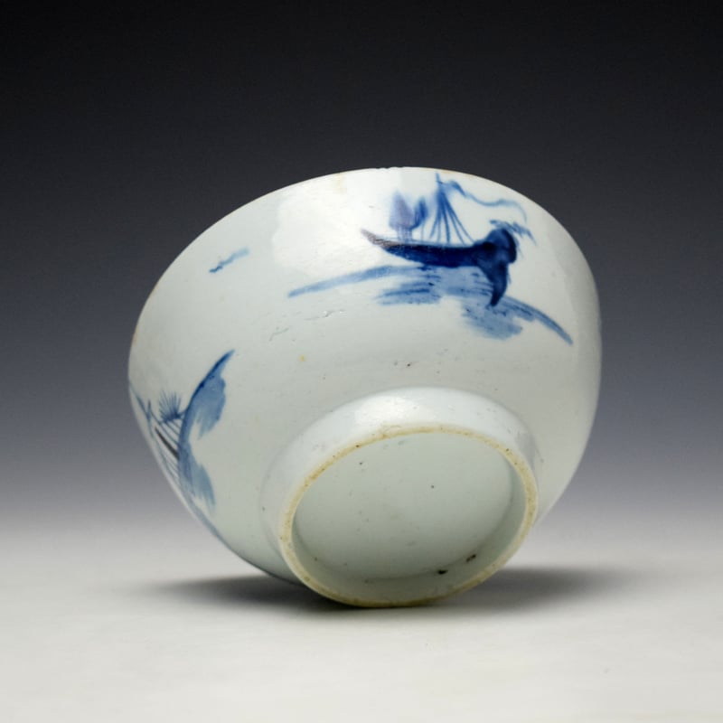 Longton Hall Ruined Castle Pattern Sugar Bowl c1755-60 (7)