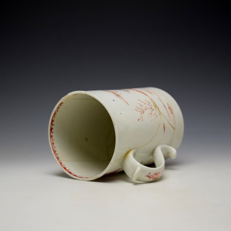 Lowestoft Mandarin Preacher Pattern Large Mug c1775-80 (7)