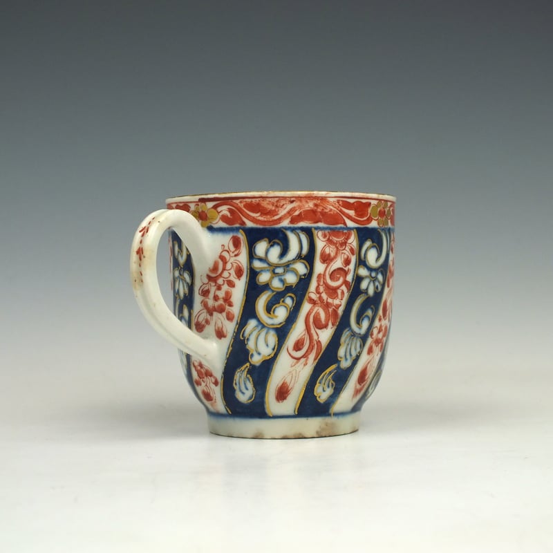 Very Rare Lowestoft Porcelain Queen Charlote Pattern Coffee Cup (3)