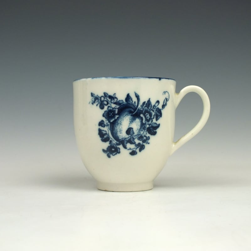 Rare Stalked Fruit Pattern Coffee Cup c1775-78