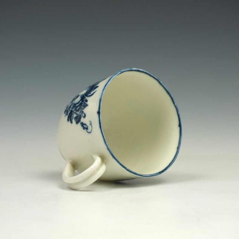 Caughley Porcelain Stalked Fruit Pattern Coffee Cup c1775 (6)