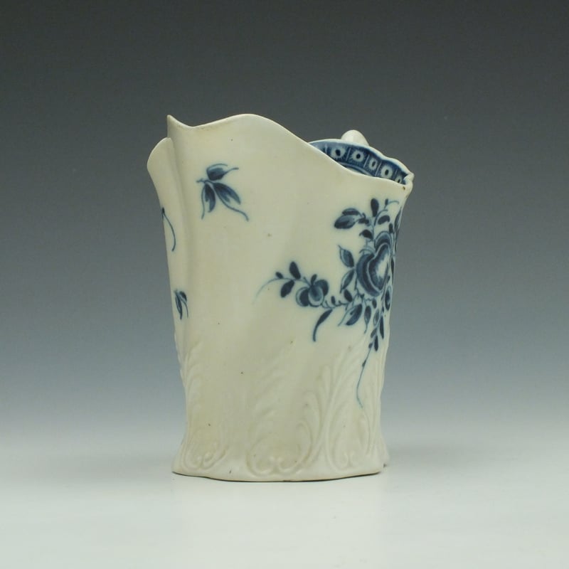 Caughley Stalked Fruit Pattern High Chelsea Ewer c1775 (2)