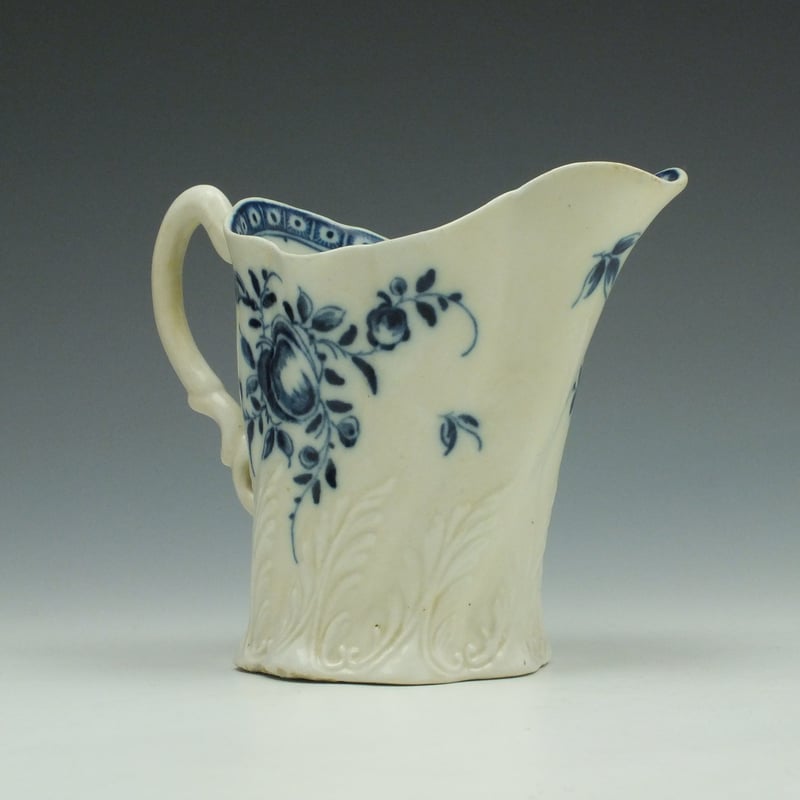 Caughley Stalked Fruit Pattern High Chelsea Ewer c1775 (3)