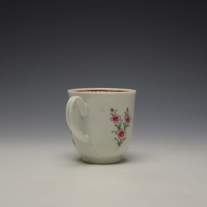 Liverpool Richard Chaffers Floral Pattern Coffee Cup c1760-64 (4)