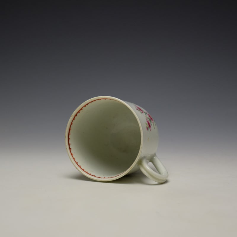 Liverpool Richard Chaffers Floral Pattern Coffee Cup c1760-64 (5)