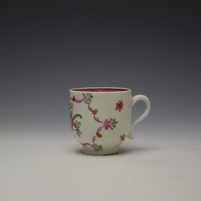 Lowestoft Rose and Cornucopia Pattern Coffee Cup c1780-85 (1)