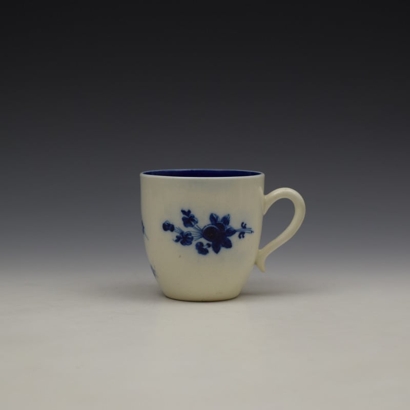 Salopian Sprigs Pattern Coffee Cup c1785-95