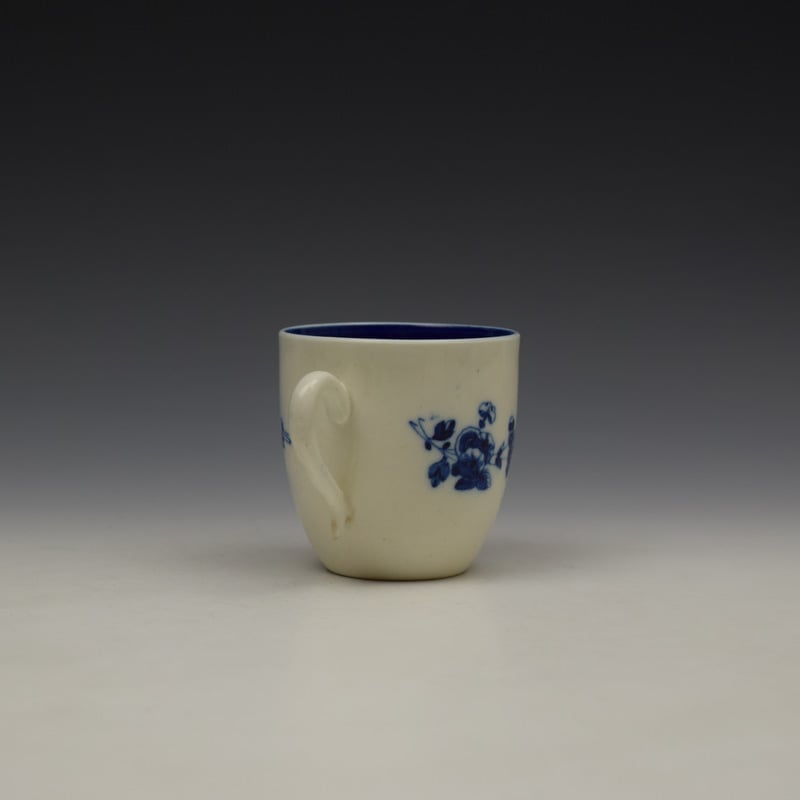 Caughley Salopian Sprigs Pattern Coffee Cupc1785-95 (4)