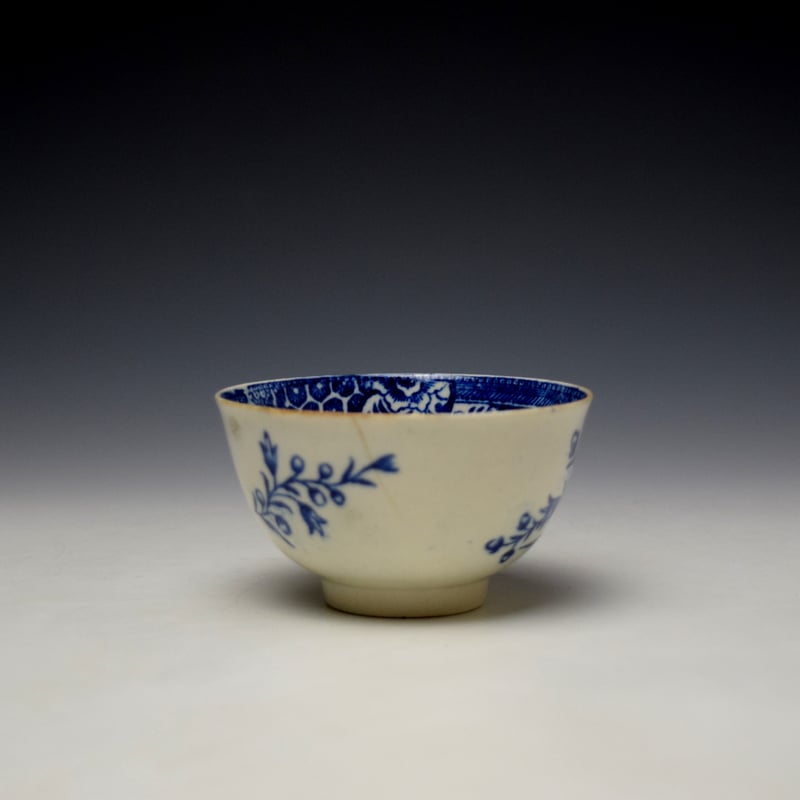 Liverpool Teabowl and saucer c1770-80 (3)