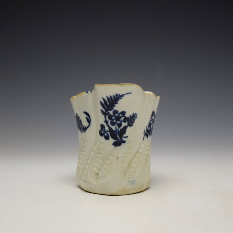 Liverpool Seth Pennington Horse Tail Pattern High Chelsea Ewer c1790 (3)