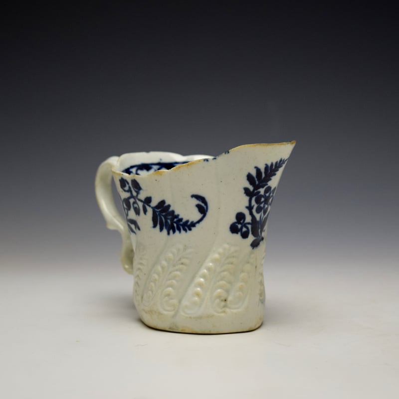 Liverpool Seth Pennington Horse Tail Pattern High Chelsea Ewer c1790 (4)