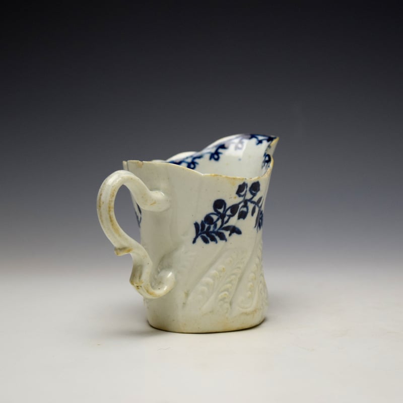 Liverpool Seth Pennington Horse Tail Pattern High Chelsea Ewer c1790 (6)