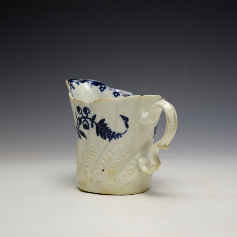 Liverpool Seth Pennington Horse Tail Pattern High Chelsea Ewer c1790 (7)