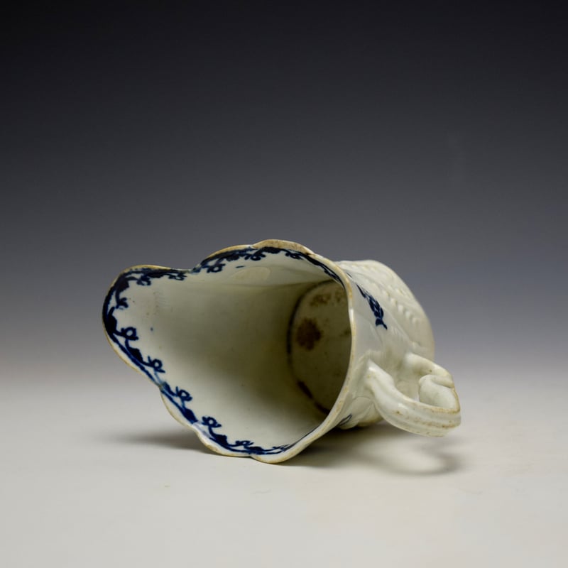 Liverpool Seth Pennington Horse Tail Pattern High Chelsea Ewer c1790 (8)
