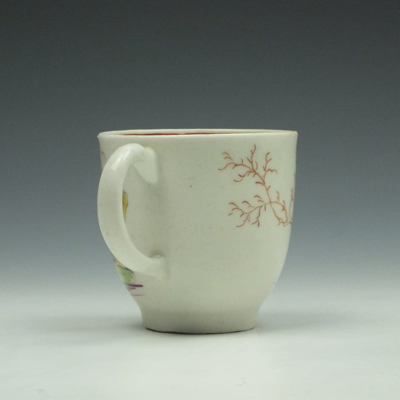 Lowestoft Porcelain Mandarin Signal House and Boatman Pattern Coffee Cup c1780 (5)