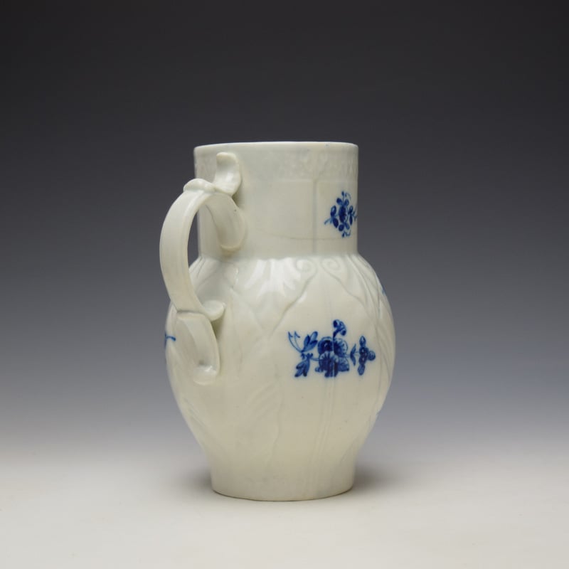 Caughley Salopian Sprigs Pattern Mask Spout Jug c1785-95 (5)