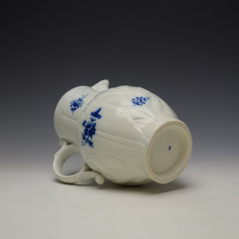 Caughley Salopian Sprigs Pattern Mask Spout Jug c1785-95 (8)