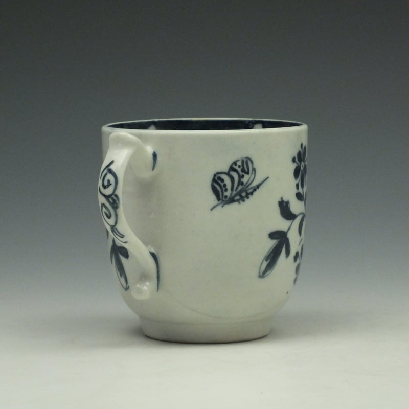 Lowestoft Sunflower Pattern Coffee Cup c1764-65 (4)