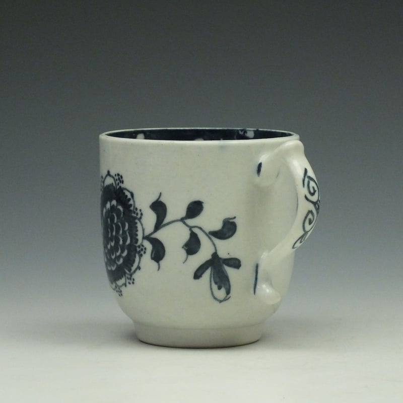 Lowestoft Sunflower Pattern Coffee Cup c1764-65 (5)