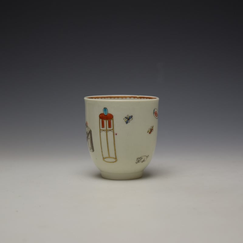 Worcester Tall Table Pattern Coffee Cup c1770 (2)