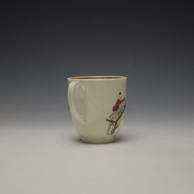 Worcester Tall Table Pattern Coffee Cup c1770 (4)