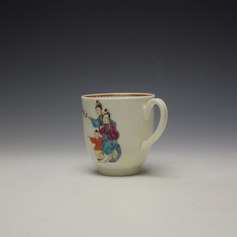 Worcester Tall Table Pattern Coffee Cup c1770 (5)