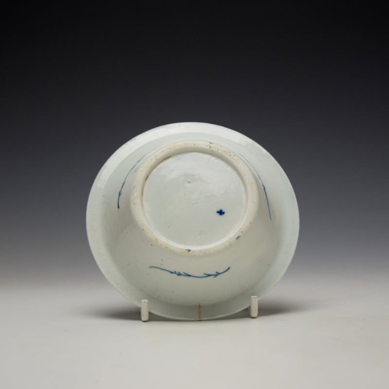 Worcester The Bare Tree and Speared Bird Pattern Patty Pan c1758-60 (2)