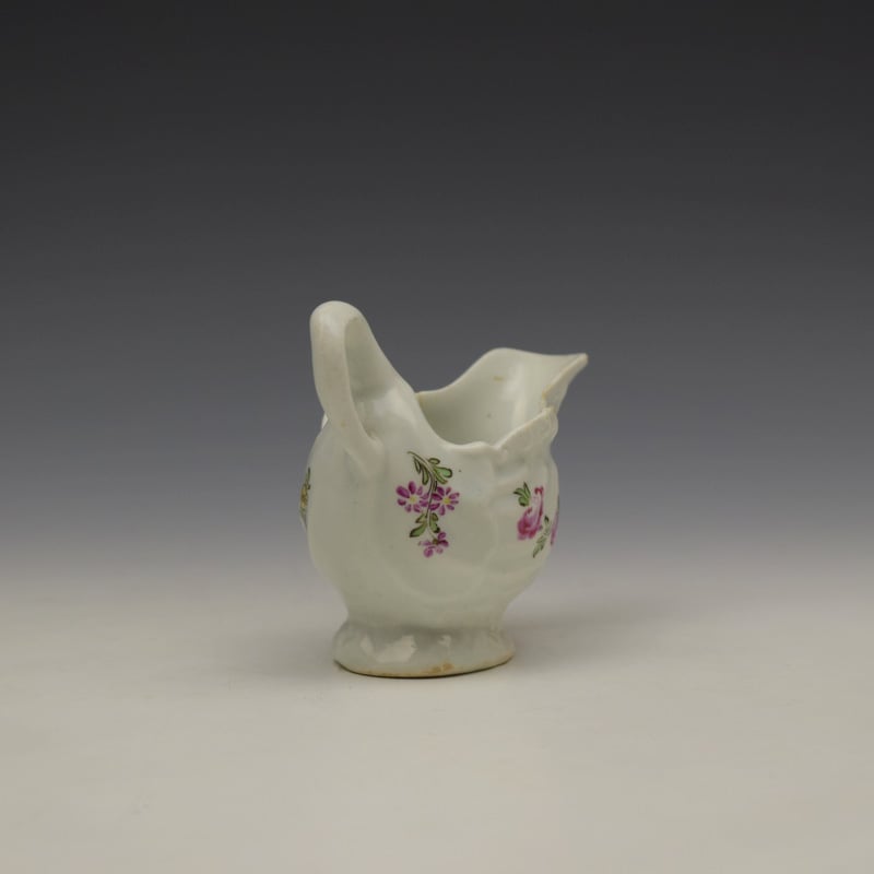 Lowestoft Tulip Painter Dolphin Ewer c1775-85 (5)