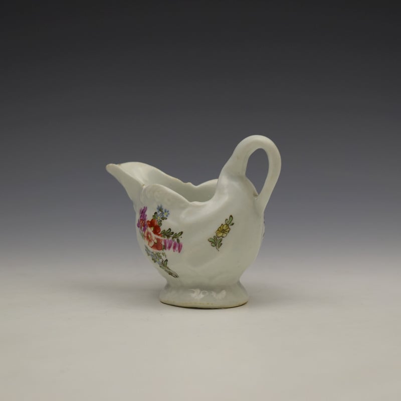 Lowestoft Tulip Painter Dolphin Ewer c1775-85 (6)