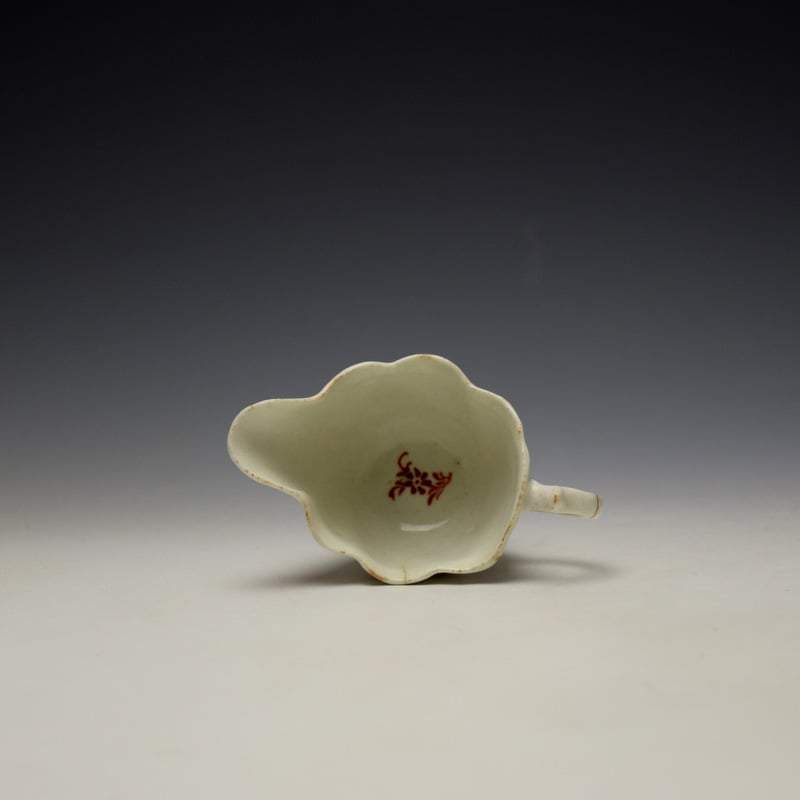Lowestoft Tulip Painter Floral Pattern Low Chelsea Ewer c1770-85 (7)