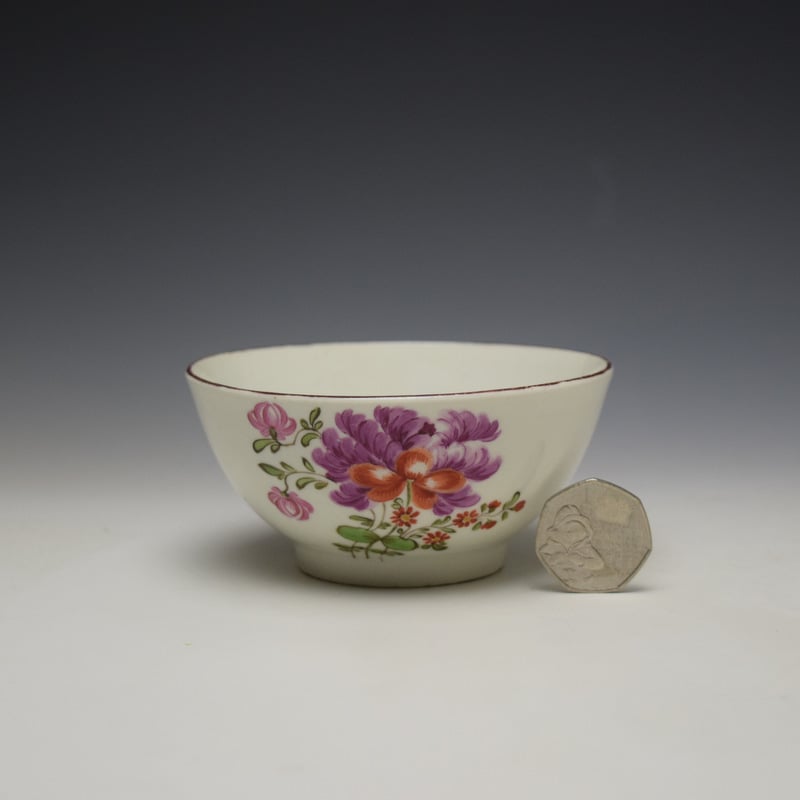 Tulip Painter Floral Pattern Sugar Bowl c1780