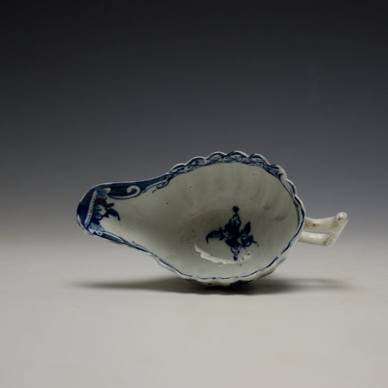Lowestoft Chinese Island and Pagoda Pattern Butterboat c1765 (8)