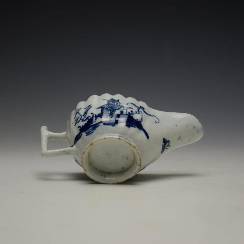Lowestoft Chinese Island and Pagoda Pattern Butterboat c1765 (9)