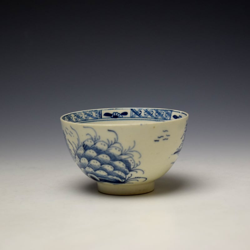 Lowestoft House and Mountain Pattern Trio c1785-90 (12)