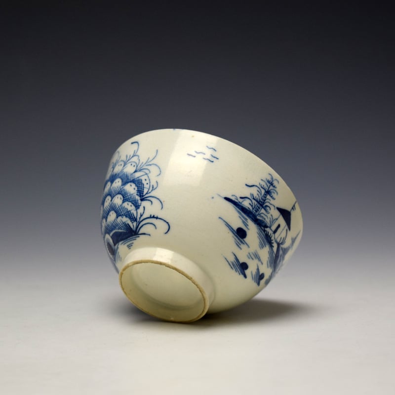 Lowestoft House and Mountain Pattern Trio c1785-90 (14)