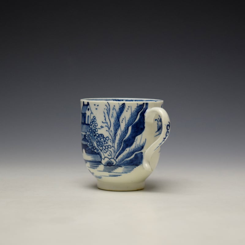 Lowestoft House and Mountain Pattern Trio c1785-90 (6)