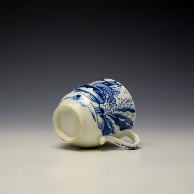 Lowestoft House and Mountain Pattern Trio c1785-90 (7)